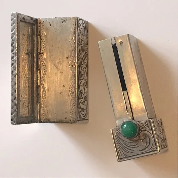 Vintage Sterling Silver Lipstick Case w/Mirror - Picture 5 of 5